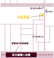 東京都幡ヶ谷店マップ