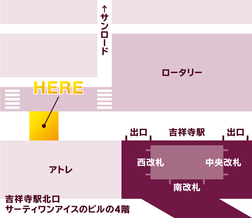 fufuR 1号店：吉祥寺店地図